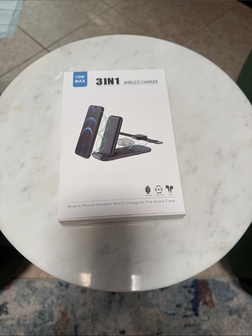3-in-1 Wireless Charging Stand - White